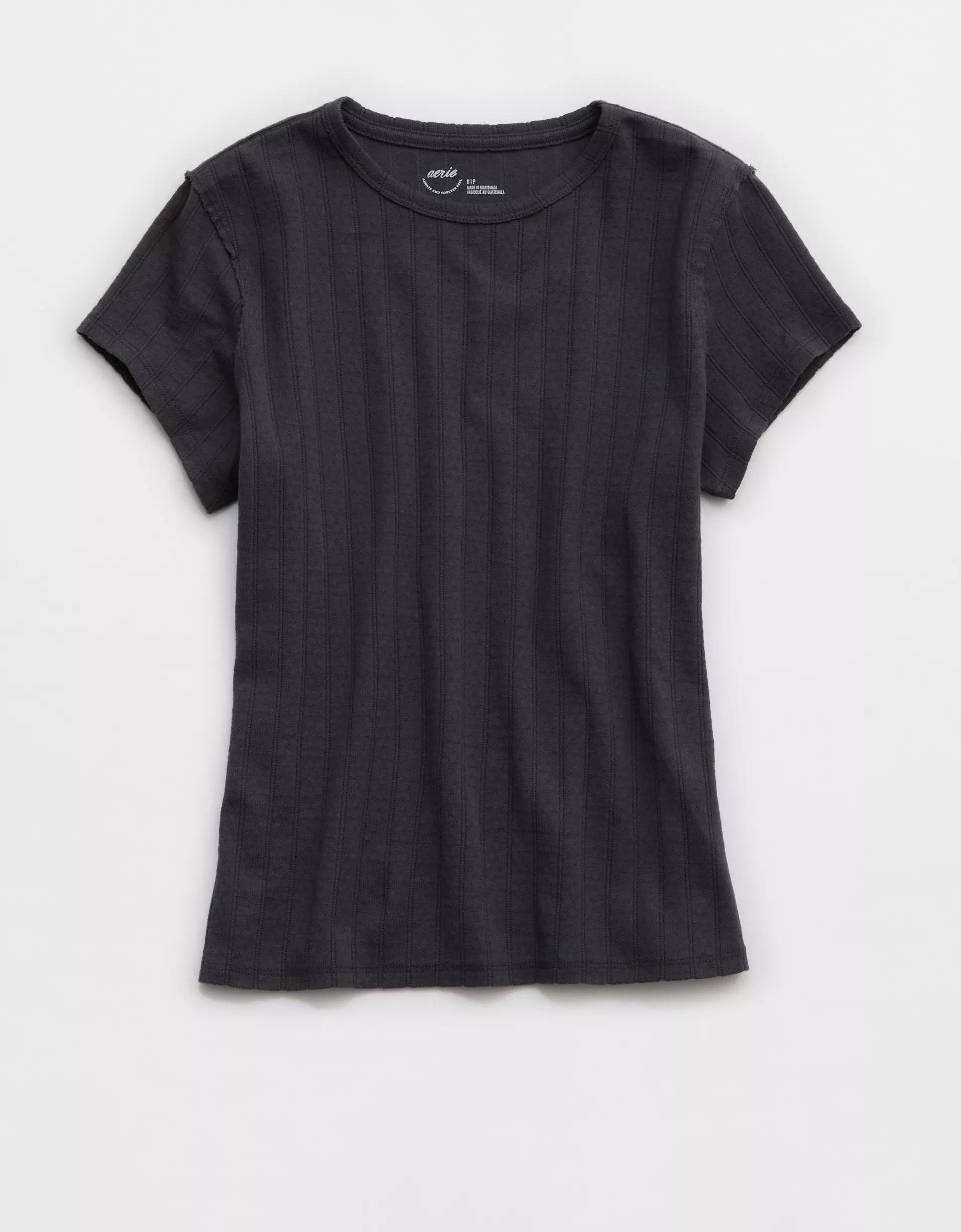 Aerie Pointelle Vintage T-Shirt Product Image