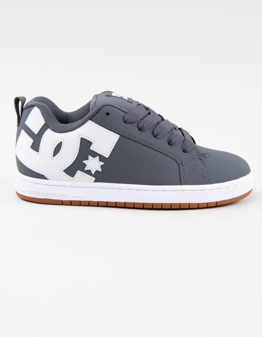 DC SHOES Court Graffik Mens Shoes - GRAY/WHITE Product Image