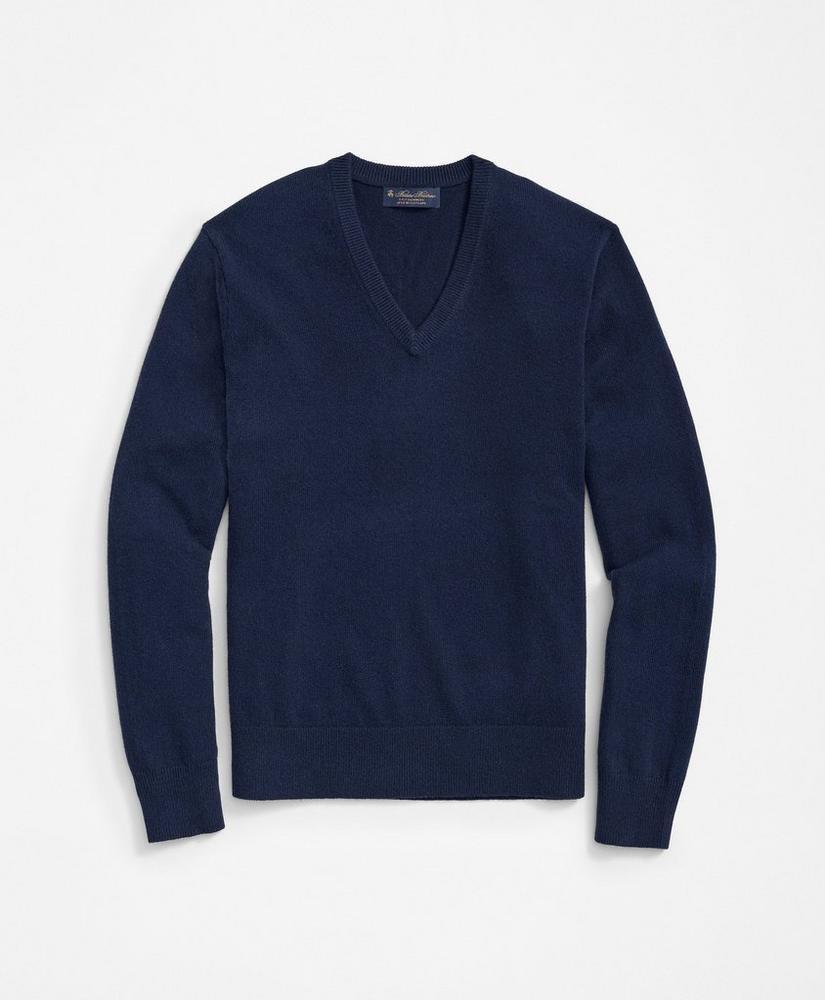 Big & Tall 3-Ply Cashmere V-Neck Sweater Product Image