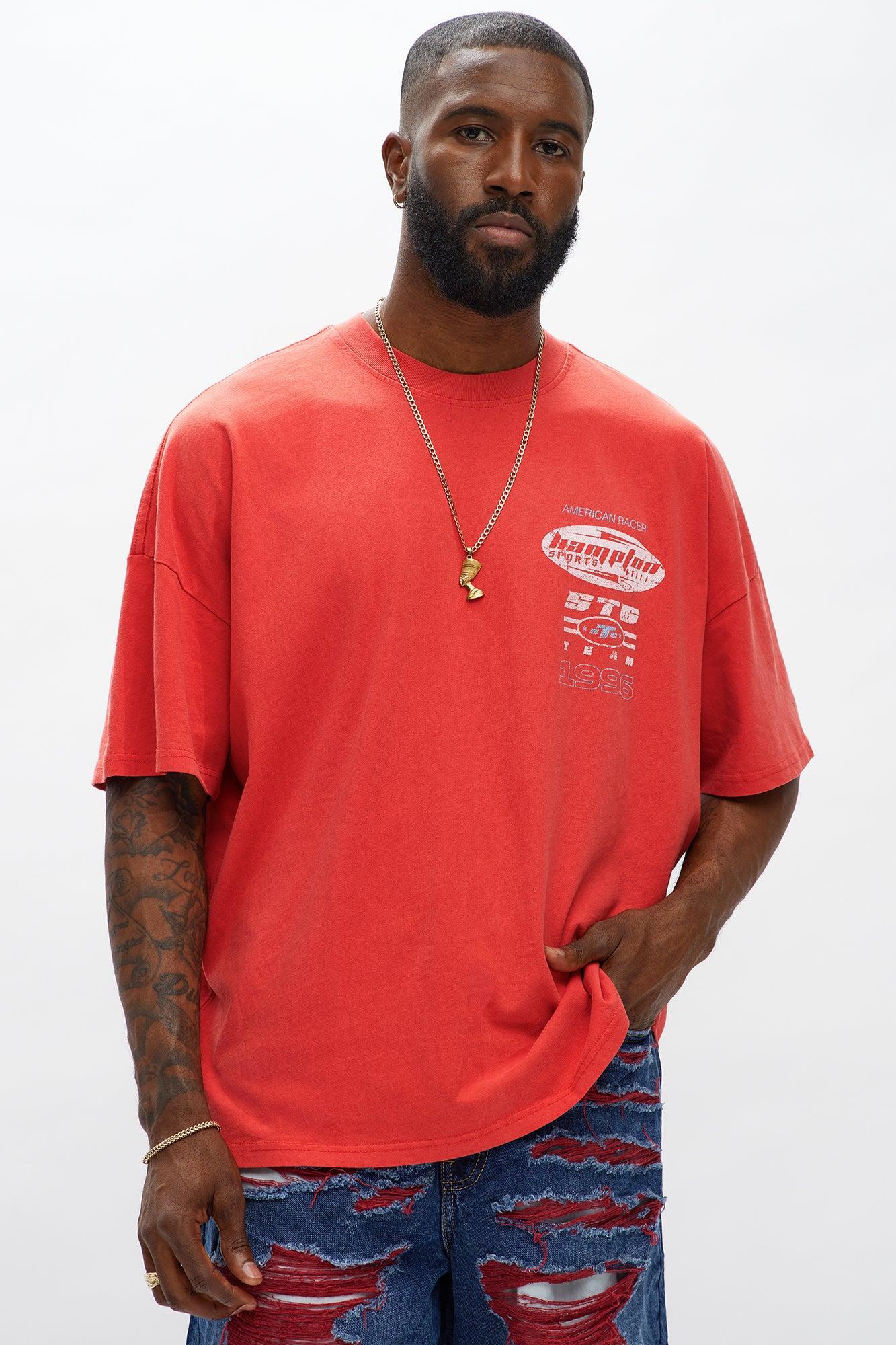 Hampton Sports Oversized Short Sleeve Tee - Red Product Image