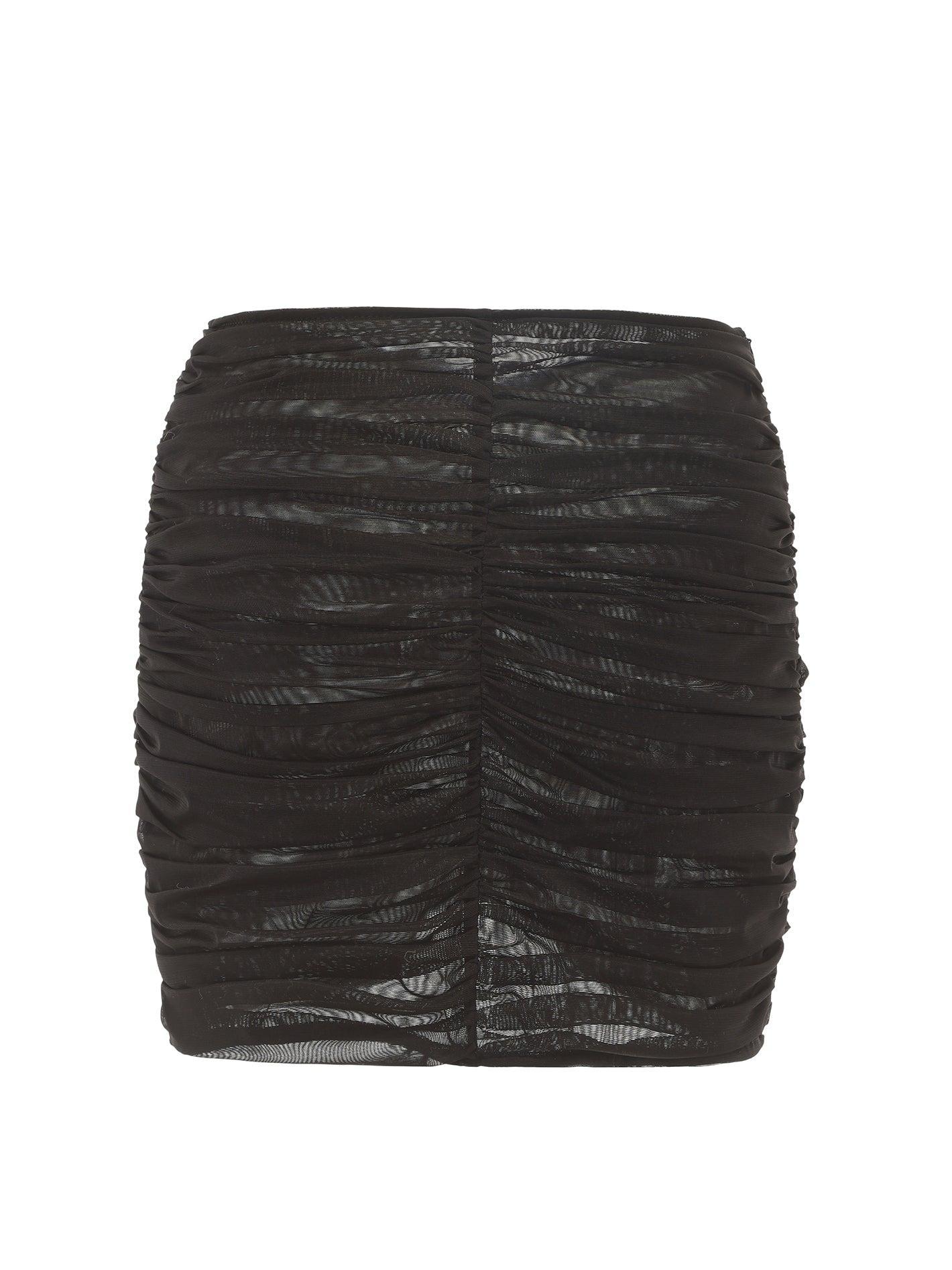 Gabrielle Mesh Skirt (Black) Product Image