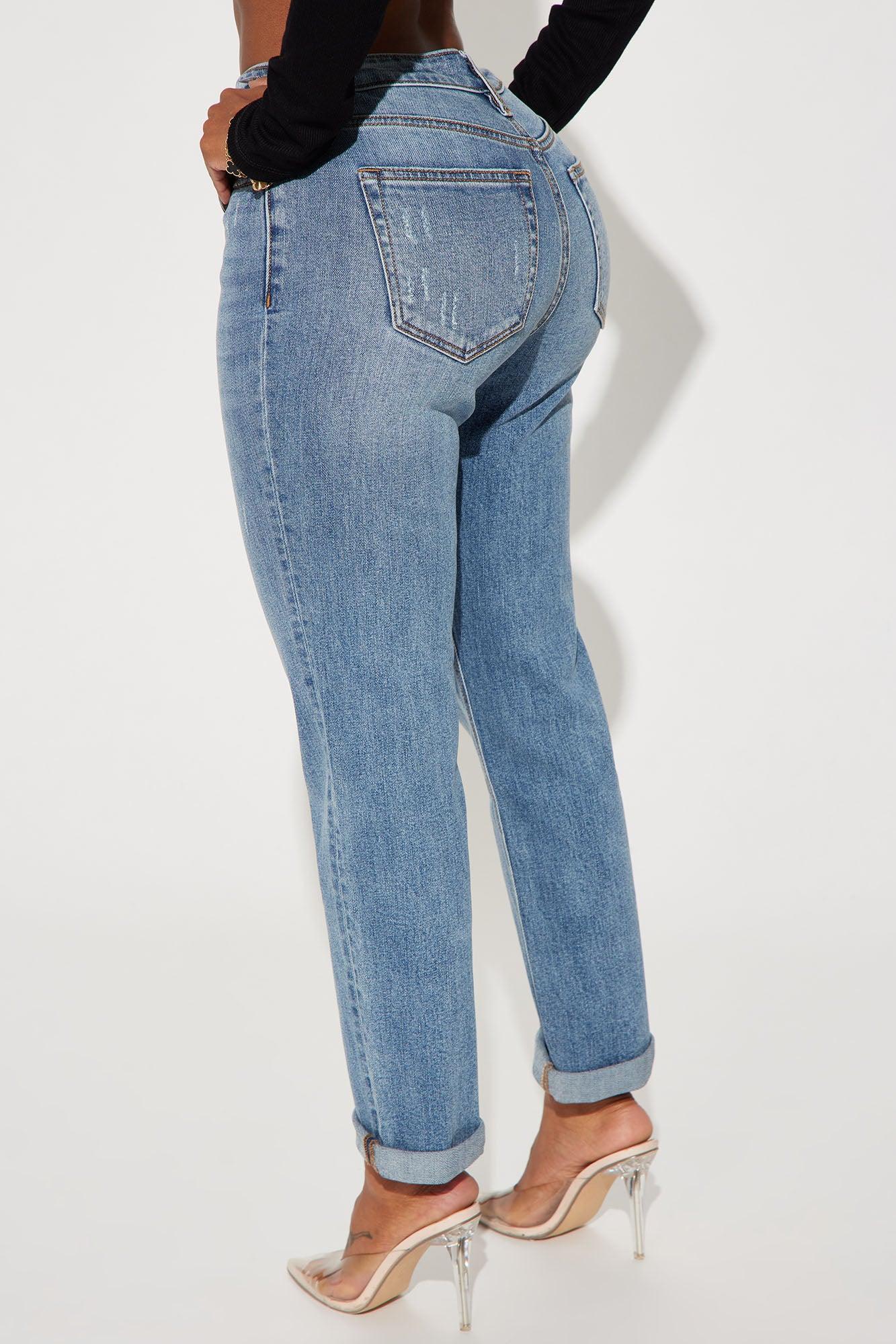 Listen To Me 90's High Rise Mom Jeans - Light Wash Product Image