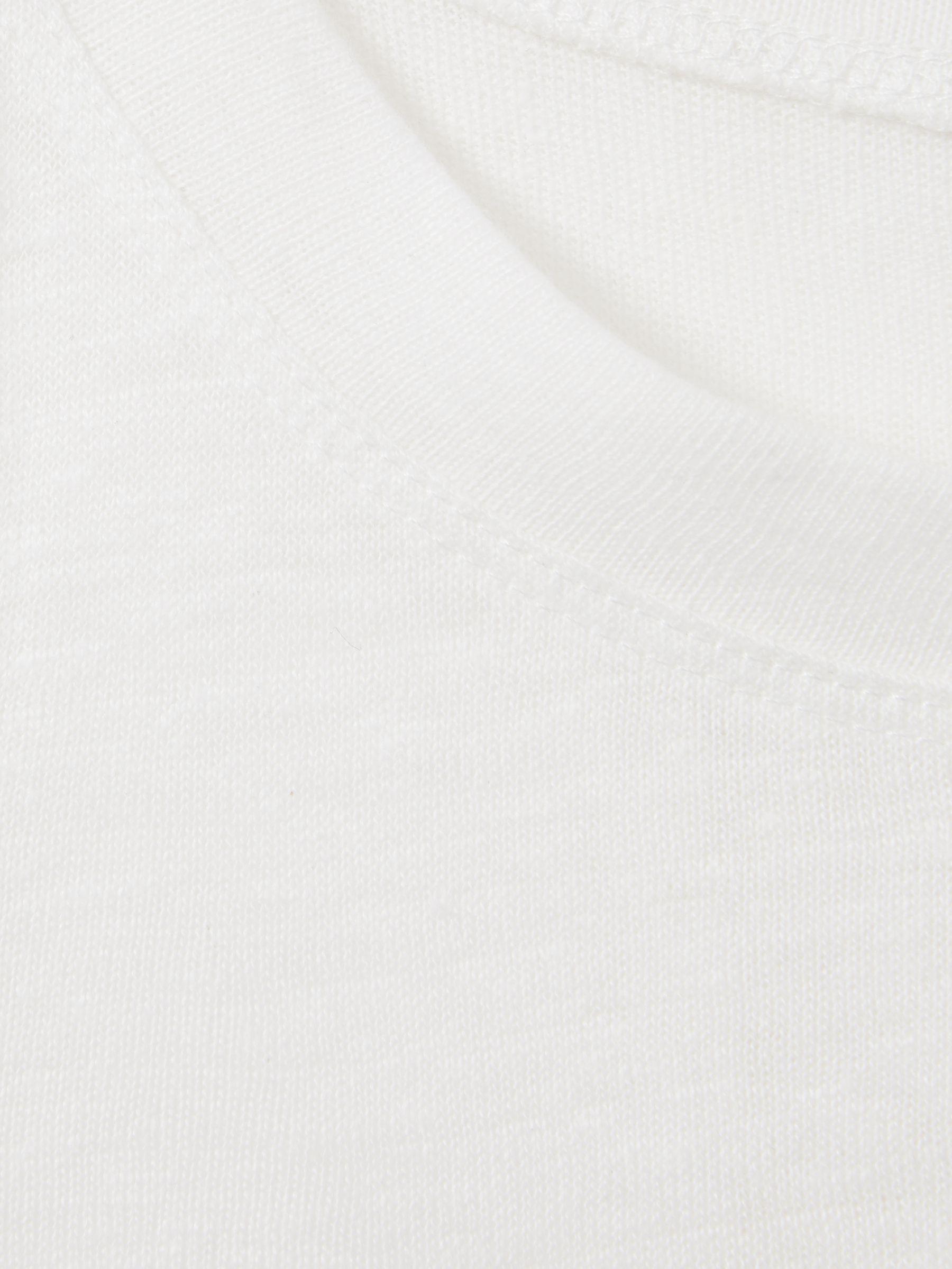 Linen Waterfall Vest in White Product Image