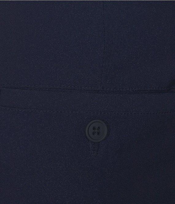 Roundtree & Yorke Performance Stewart Flat Front Classic Fit Solid Pants Product Image