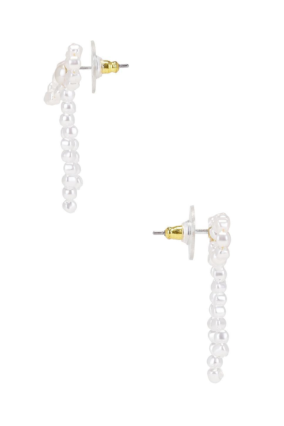 Pearl Bow Stud Earrings Lele Sadoughi Product Image