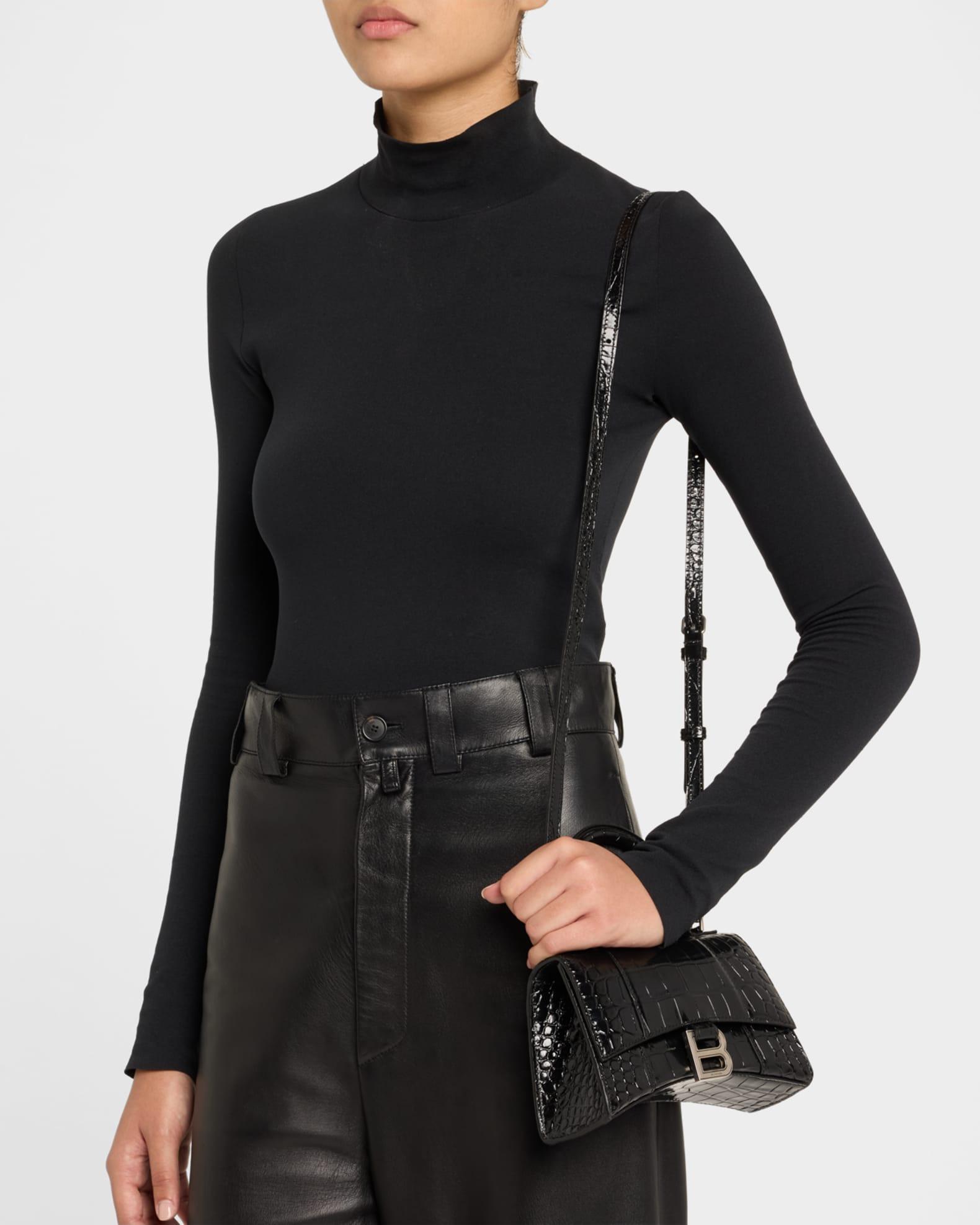Hourglass XS Croc-Embossed Bag Product Image