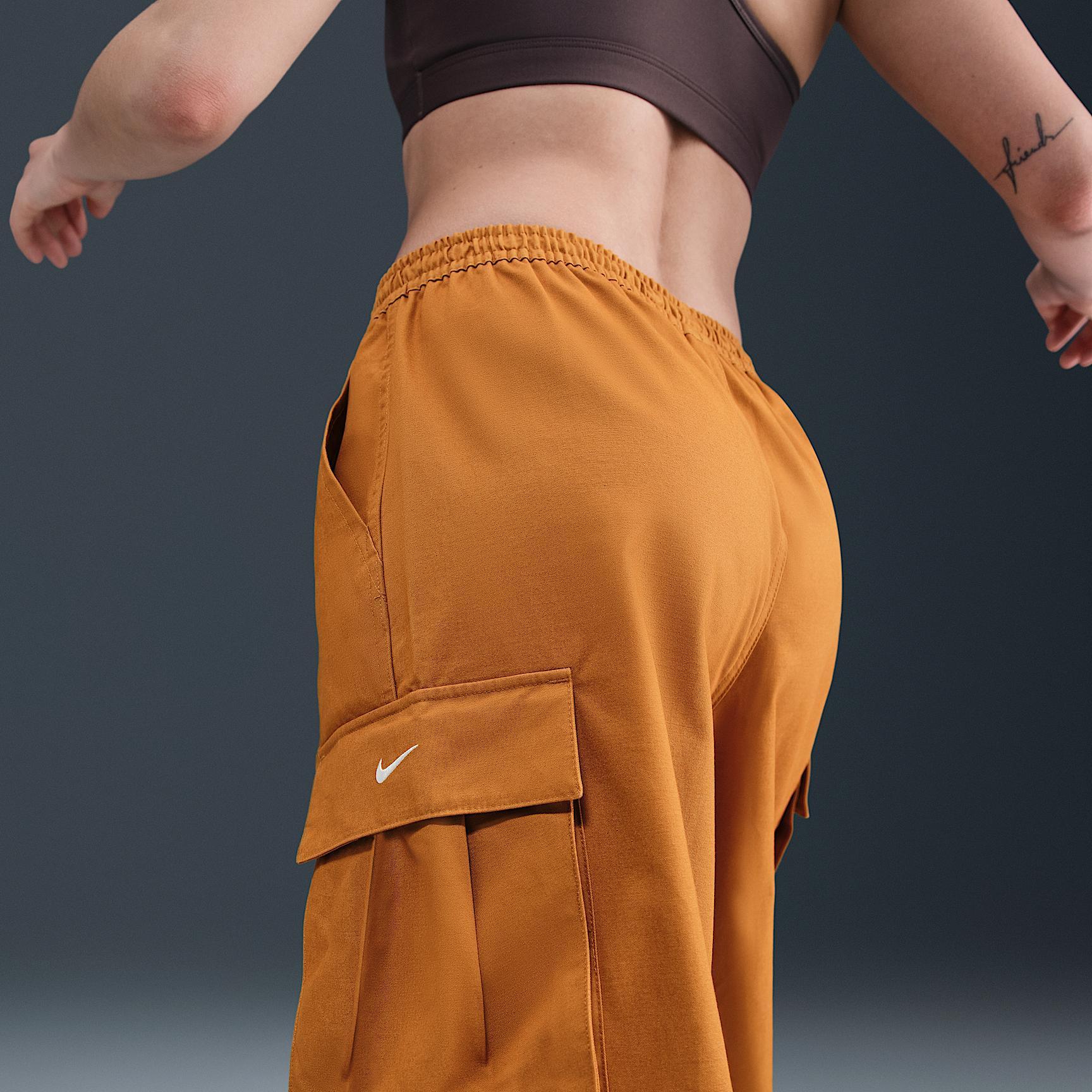 Women's Nike Sportswear Mid-Rise Oversized Woven Cargo Pants Product Image