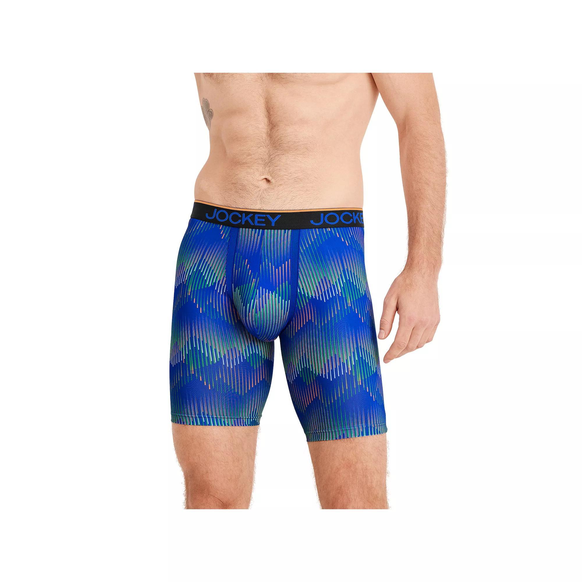 Mens Jockey 3-Pack Chafe-Proof Pouch Microfiber 8.5 Long Leg Boxer Briefs Product Image