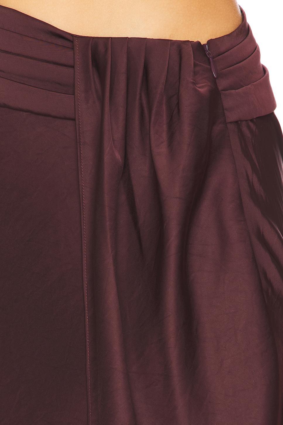Lightweight Satin Asymmetric Maxi Skirt Lapointe Product Image
