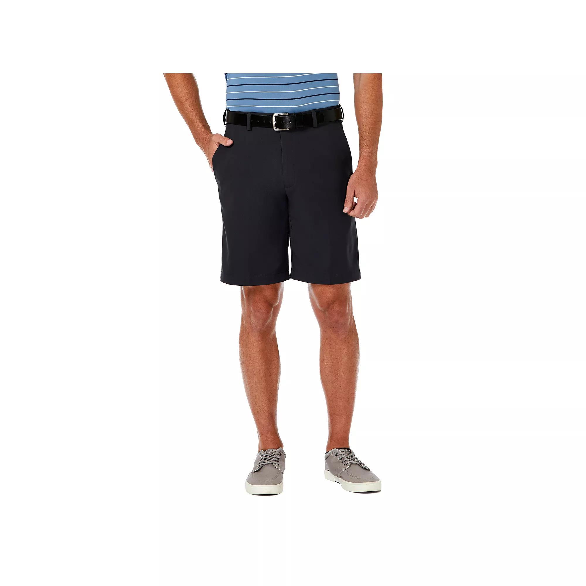 Men's Haggar® Cool 18® Pro Gabardine Flat Front Shorts, Size: 36, String Product Image