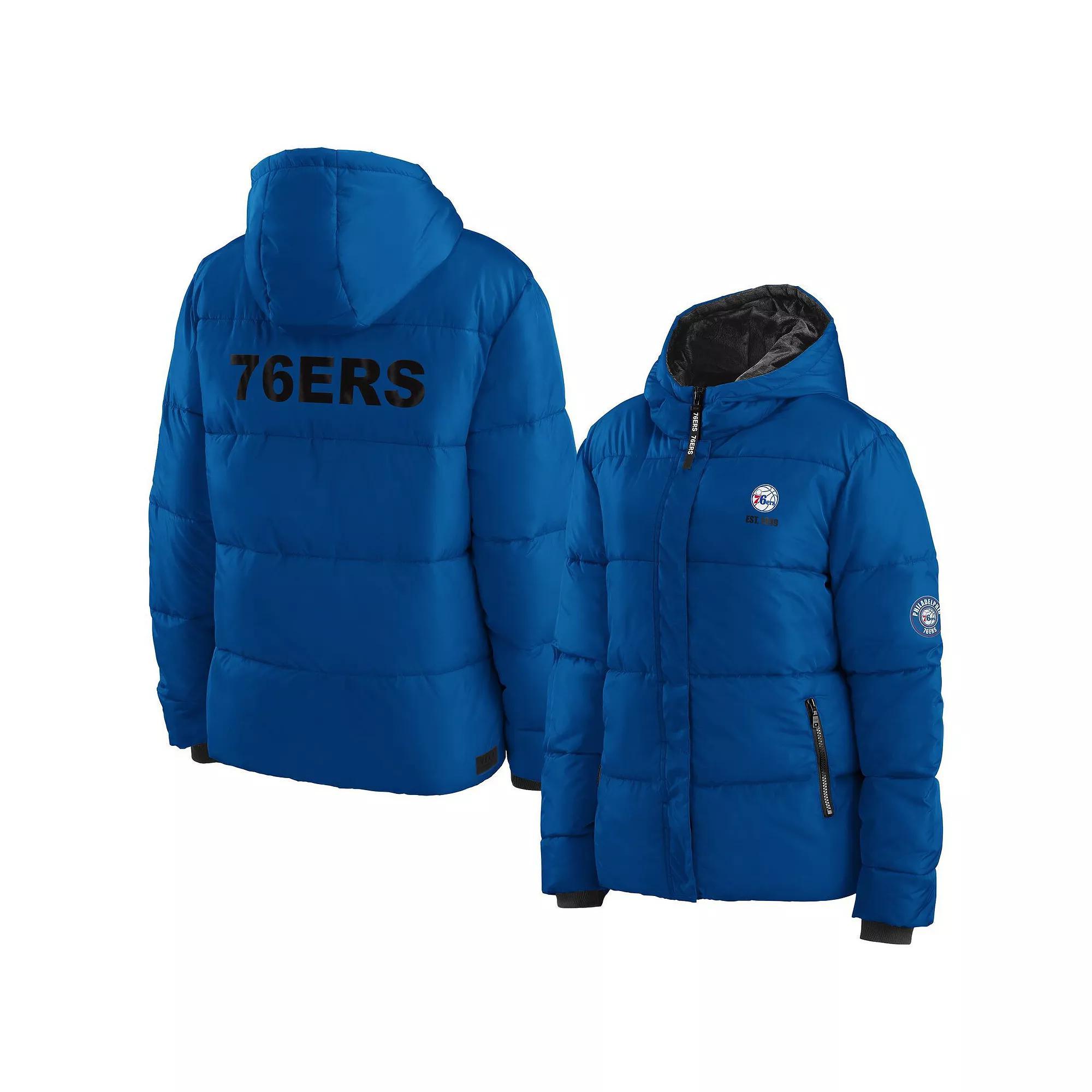 Women's WEAR by Erin Andrews Red Toronto Raptors Plush Puffer Full-Zip Jacket, Size: Medium, Rpt Red Product Image