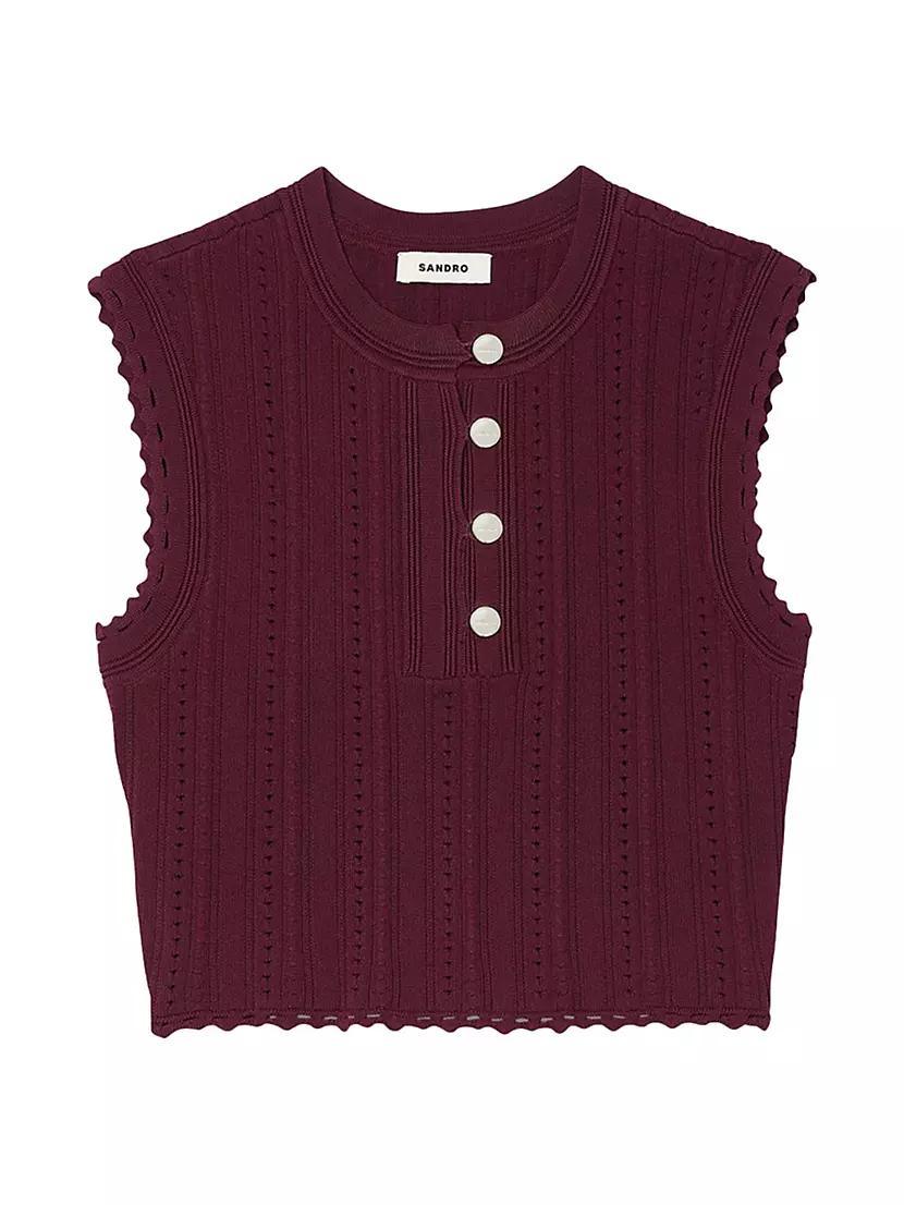 Sleeveless Short Jumper Product Image