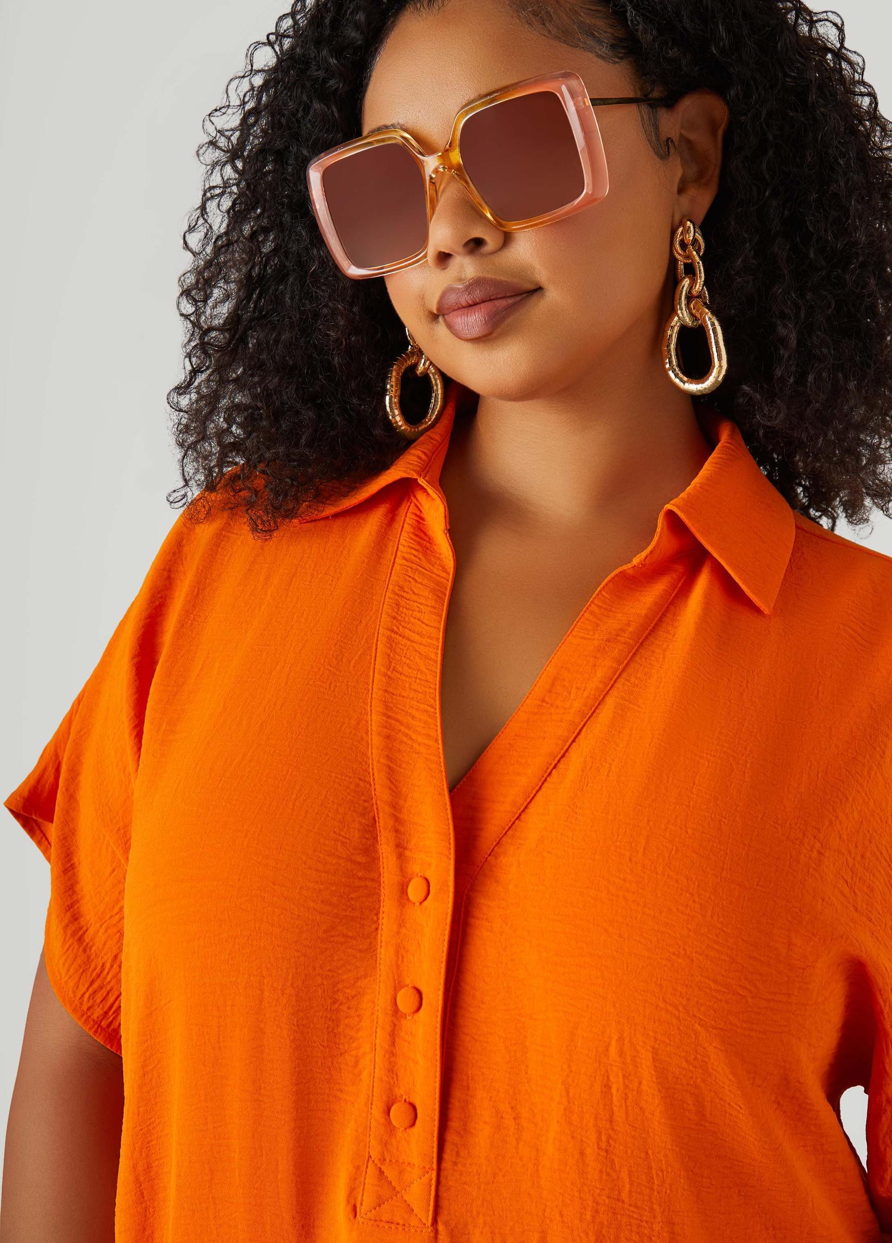Textured Maxi Shirtdress Product Image