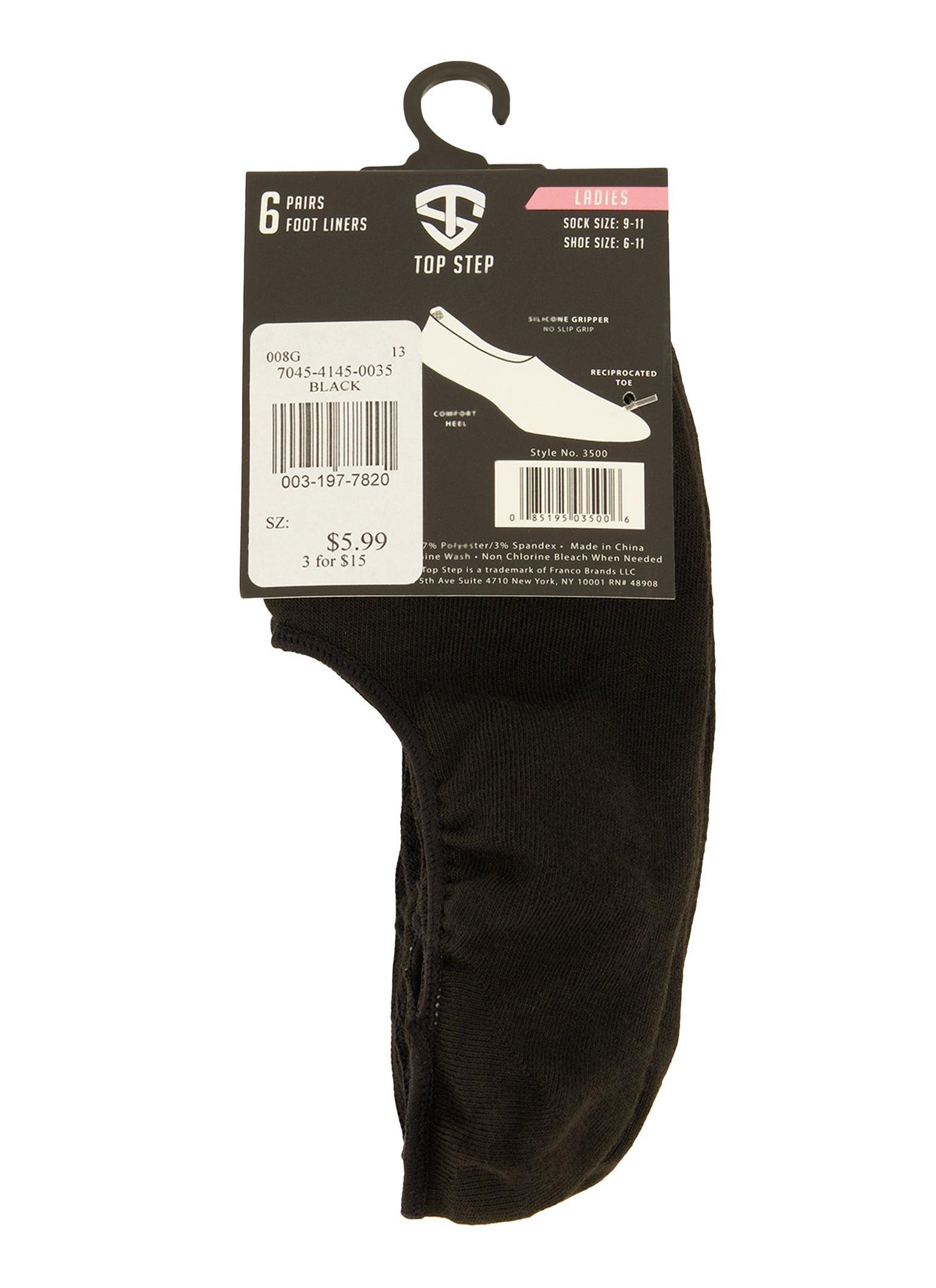 No Show Socks 6 Pack Size 9-11 Female Product Image
