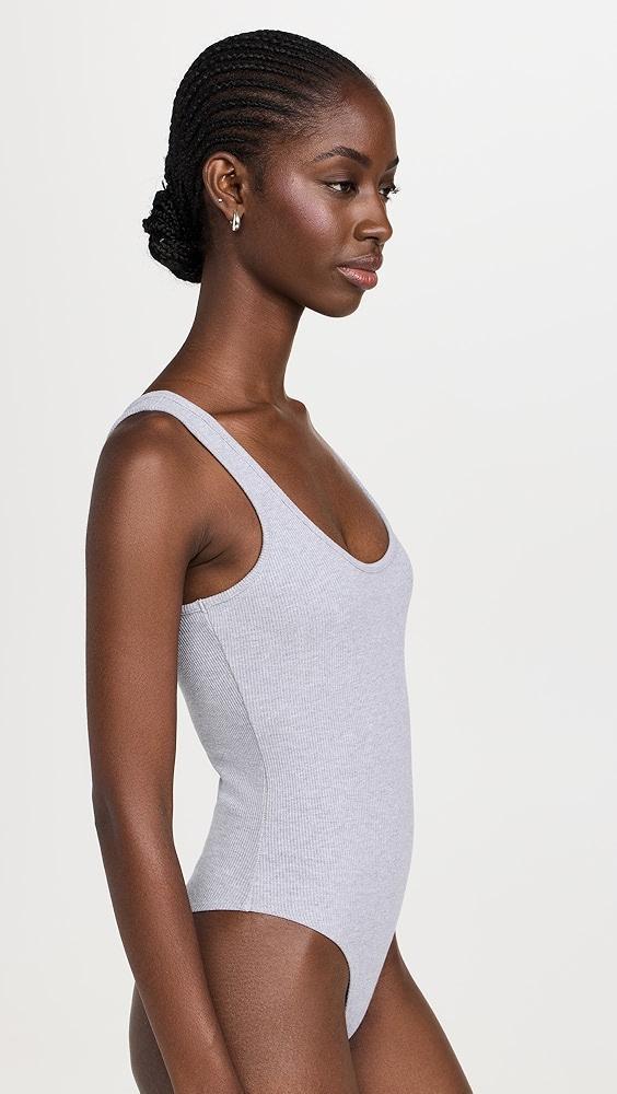 L'AGENCE Nica Scoop Neck Tank Bodysuit | Shopbop Product Image