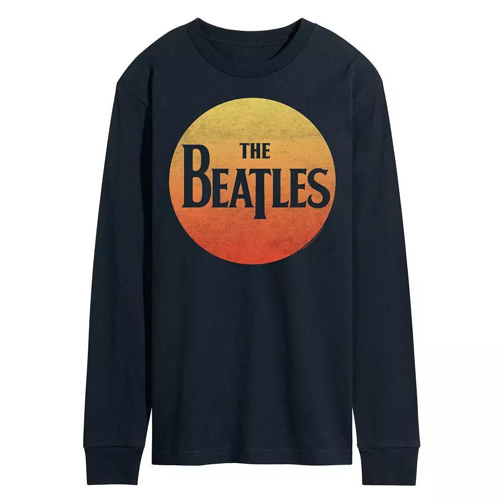 Men's The Beatles Rock Long Sleeve Graphic Tee, Size: XXL, Blue Product Image