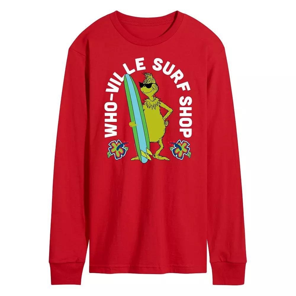 Mens National Lampoons Christmas Vacation Merry Christmas Long Sleeve Graphic Tee Blue Product Image