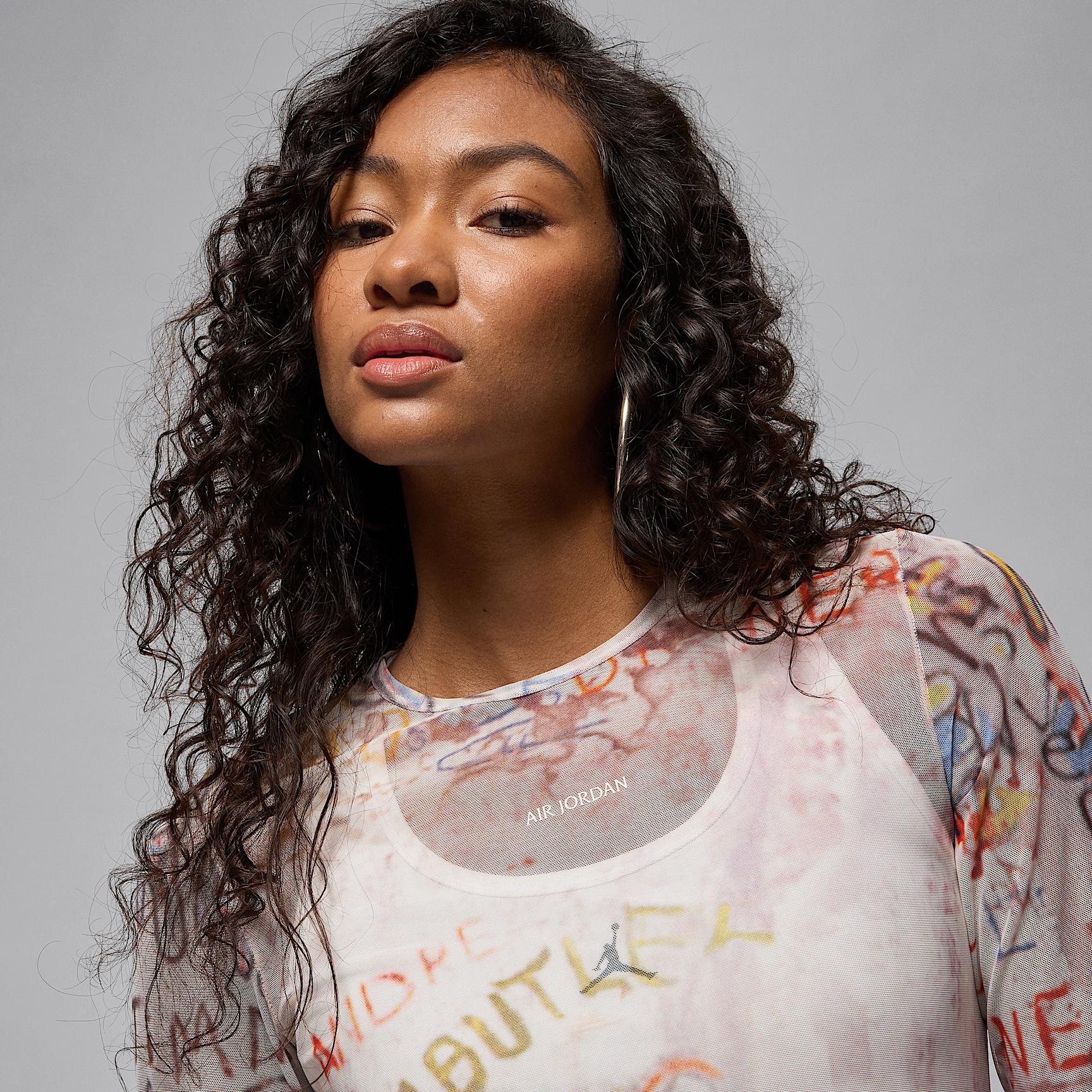 Women's Air Jordan Mesh Long-Sleeve Top Product Image