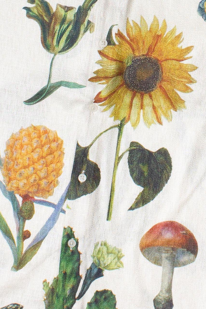 Vintage Botany Print Button Up Shirt Product Image