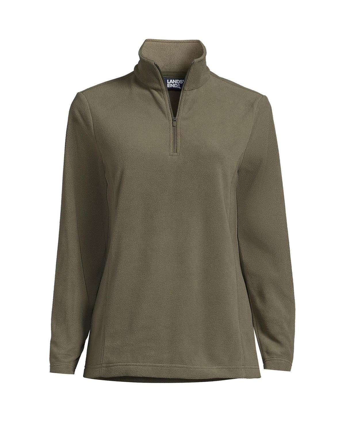 Womens Lands End Quarter-Zip Fleece Pullover Product Image