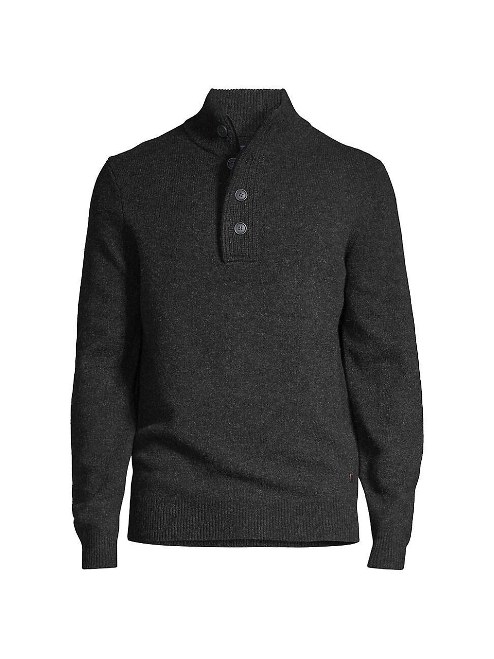 Barbour Elbow Patch Button Sweater Navy XXL Product Image