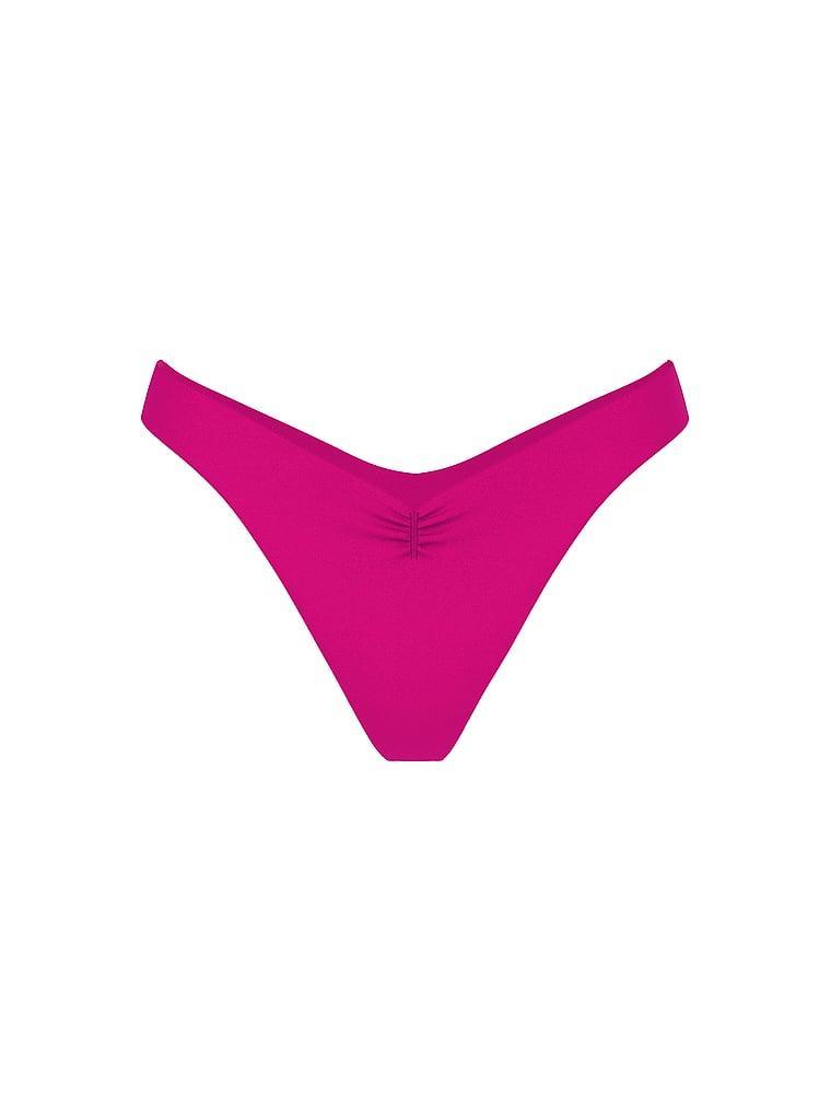 Essential Cinched Thong Bikini Bottom Product Image