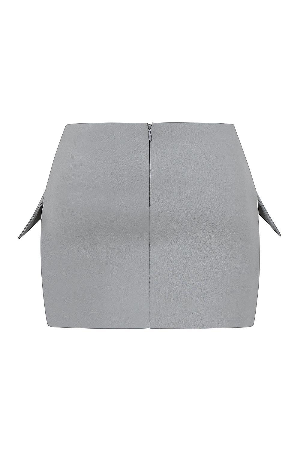 Cici French Grey A-Line Mini Skirt Product Image