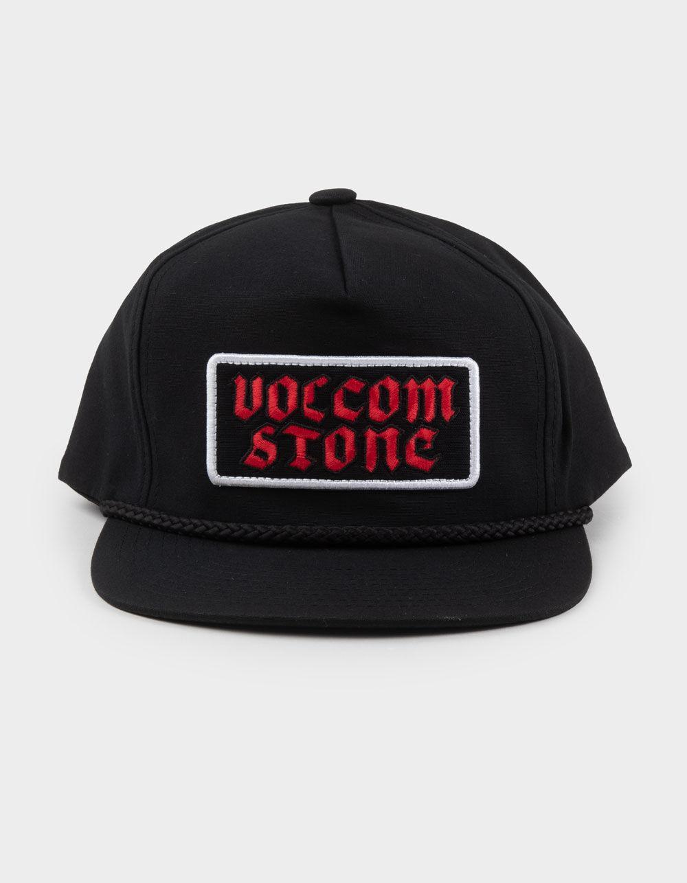 VOLCOM Heavy Tone 5 Panel Snapback Hat - BLACK Product Image
