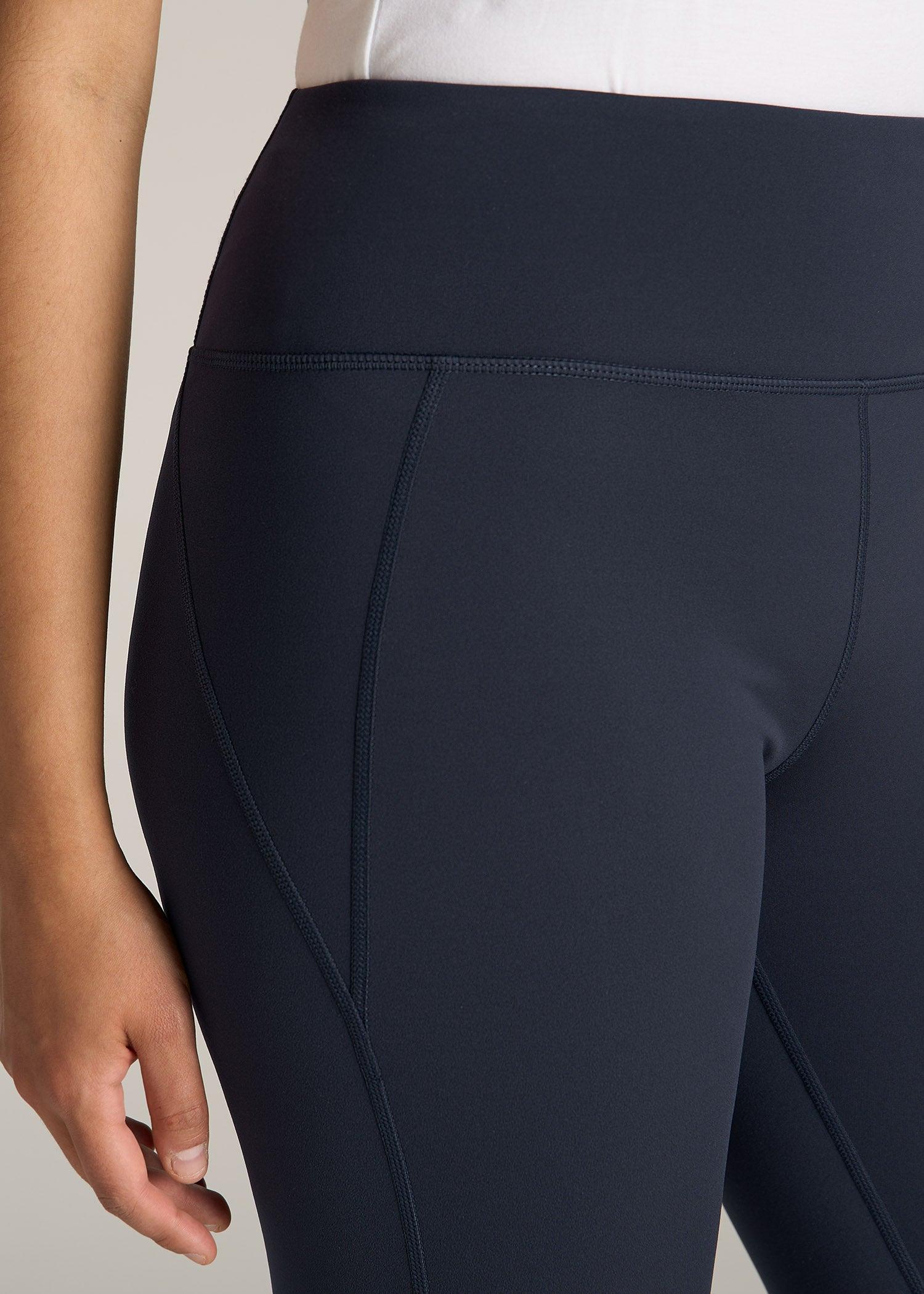 Fleece Lined Women's Tall Leggings in Navy Product Image