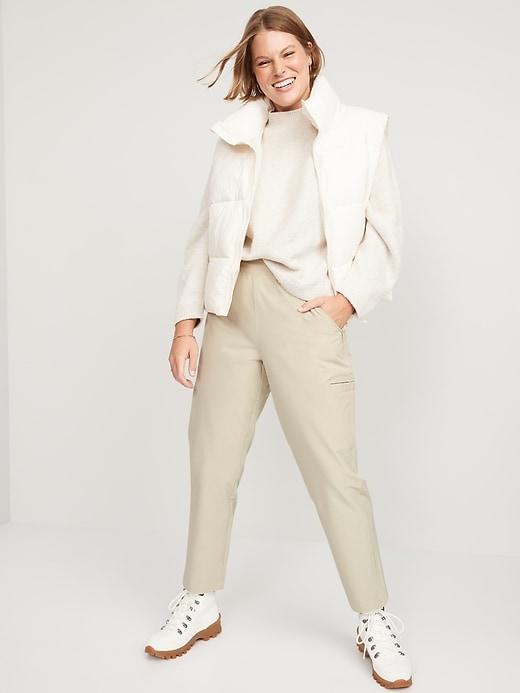 High-Waisted All-Seasons StretchTech Slouchy Taper Cargo Pants Product Image