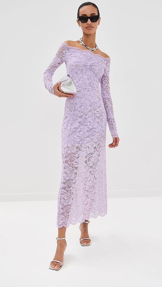 rabanne Lace Robe Dress | Shopbop Product Image
