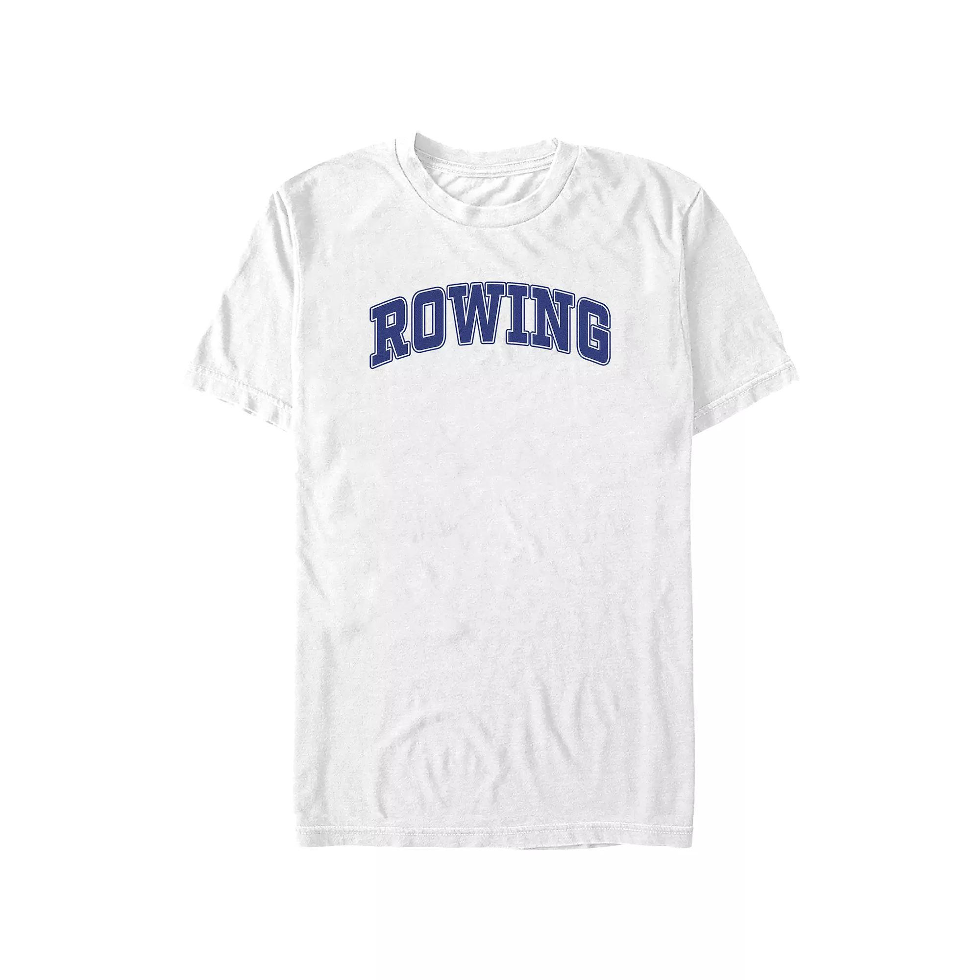 Big & Tall Rowing Graphic Tee, Men's, Size: 3XL Tall, White Product Image