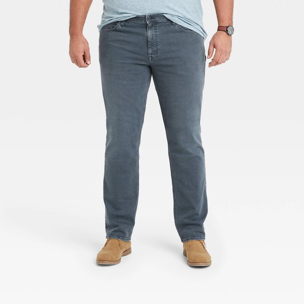 Mens Athletic Fit Jeans - Goodfellow & Co Navy 32x34 Product Image