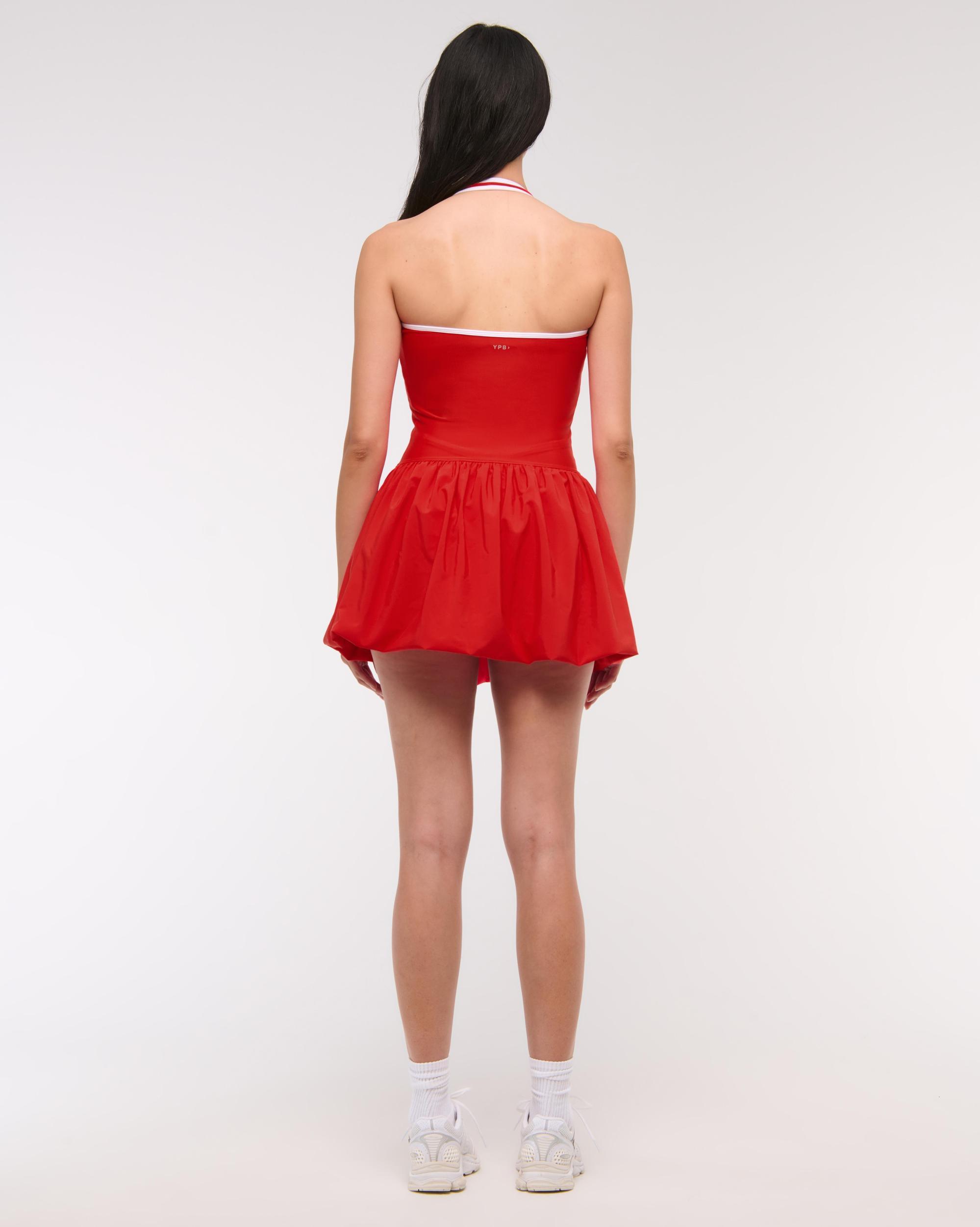 YPB motionTEK Halter Bubble Hem Mini Dress Product Image