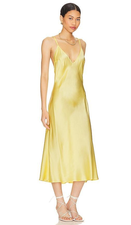 Deep V Multi Strap Midi Slip Dress DANNIJO Product Image