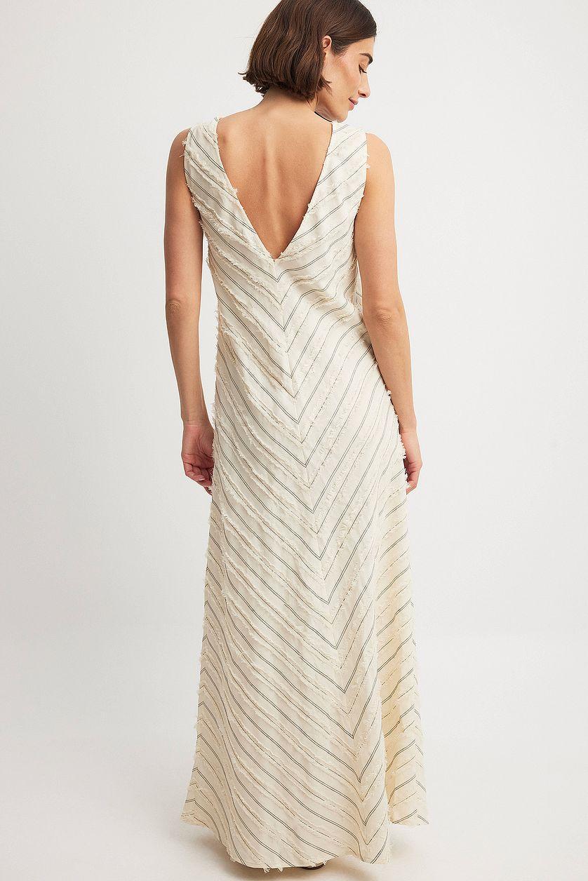 Fringed Sleeveless Maxi Dress Product Image