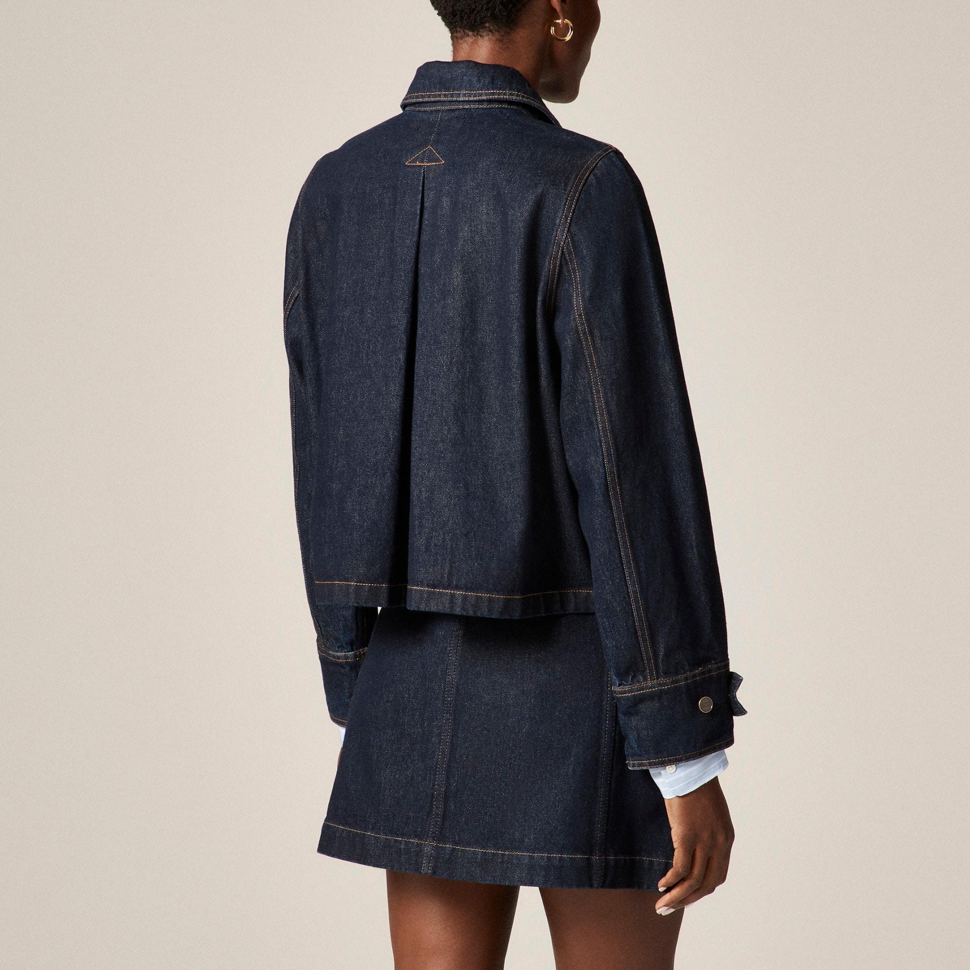 Cropped Barn Jacket™ in denim Product Image