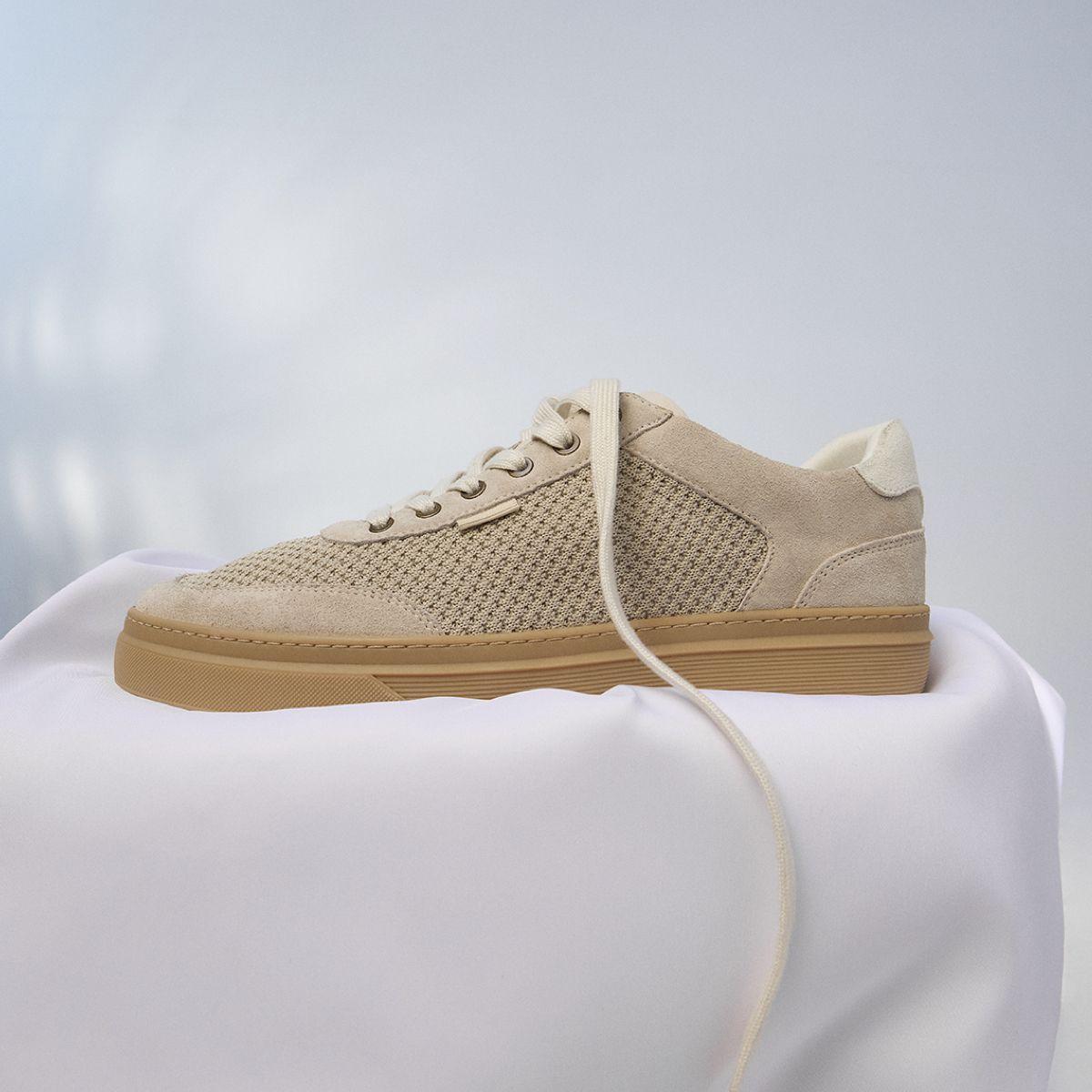 ALDO Mcenroe - Men's Low Top Sneakers - Beige, Size 8 Product Image