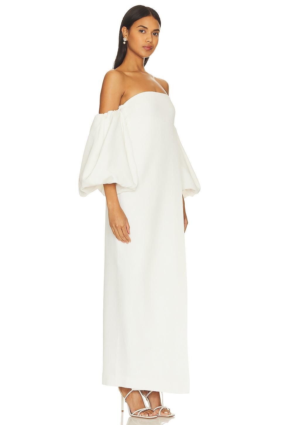 Puff Sleeve Column Maxi Dress Shona Joy Product Image