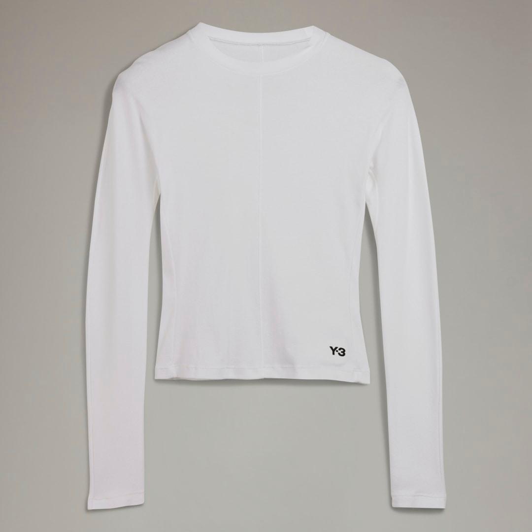 adidas Y-3 Fitted Long Sleeve Tee Black XS Womens Product Image