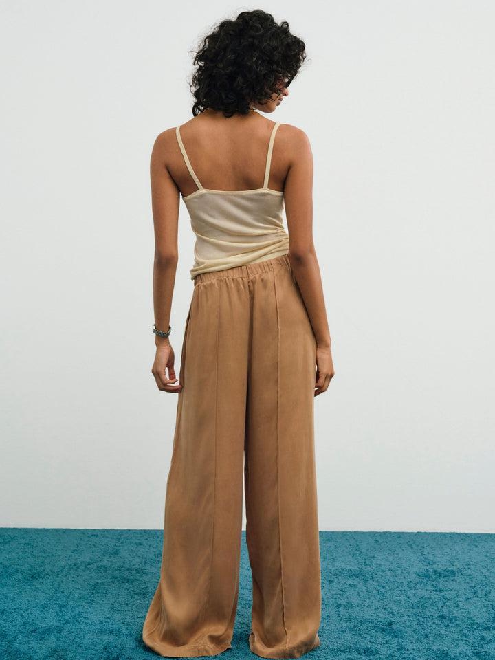 Clarabell Wide-Leg Pant — Neutral Product Image