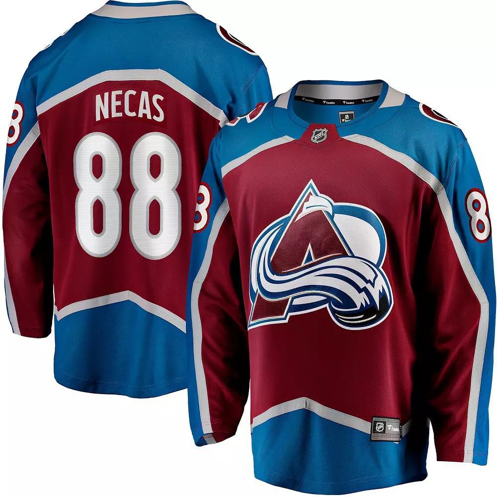 Men's Fanatics Martin Necas Burgundy Colorado Avalanche  Breakaway Player Jersey, Size: 4XL, Med Re Product Image