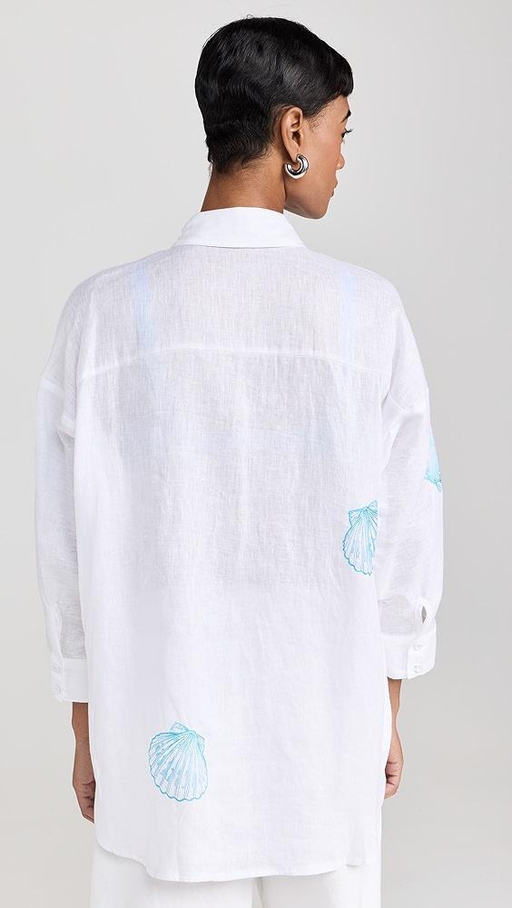 Little Lies Shell Embroidery Shirt | Shopbop Product Image