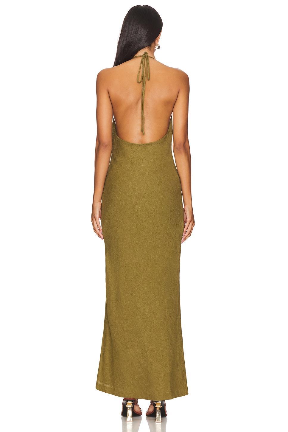Linen Bias Halter Dress St. Agni Product Image