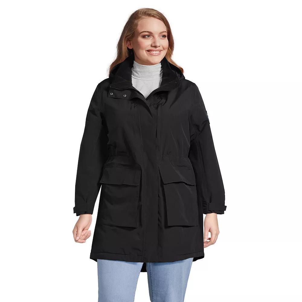 Plus Size Lands' End Squall Waterproof Insulated Winter Parka, Women's, Size: 1XL, Deep  Blue Product Image