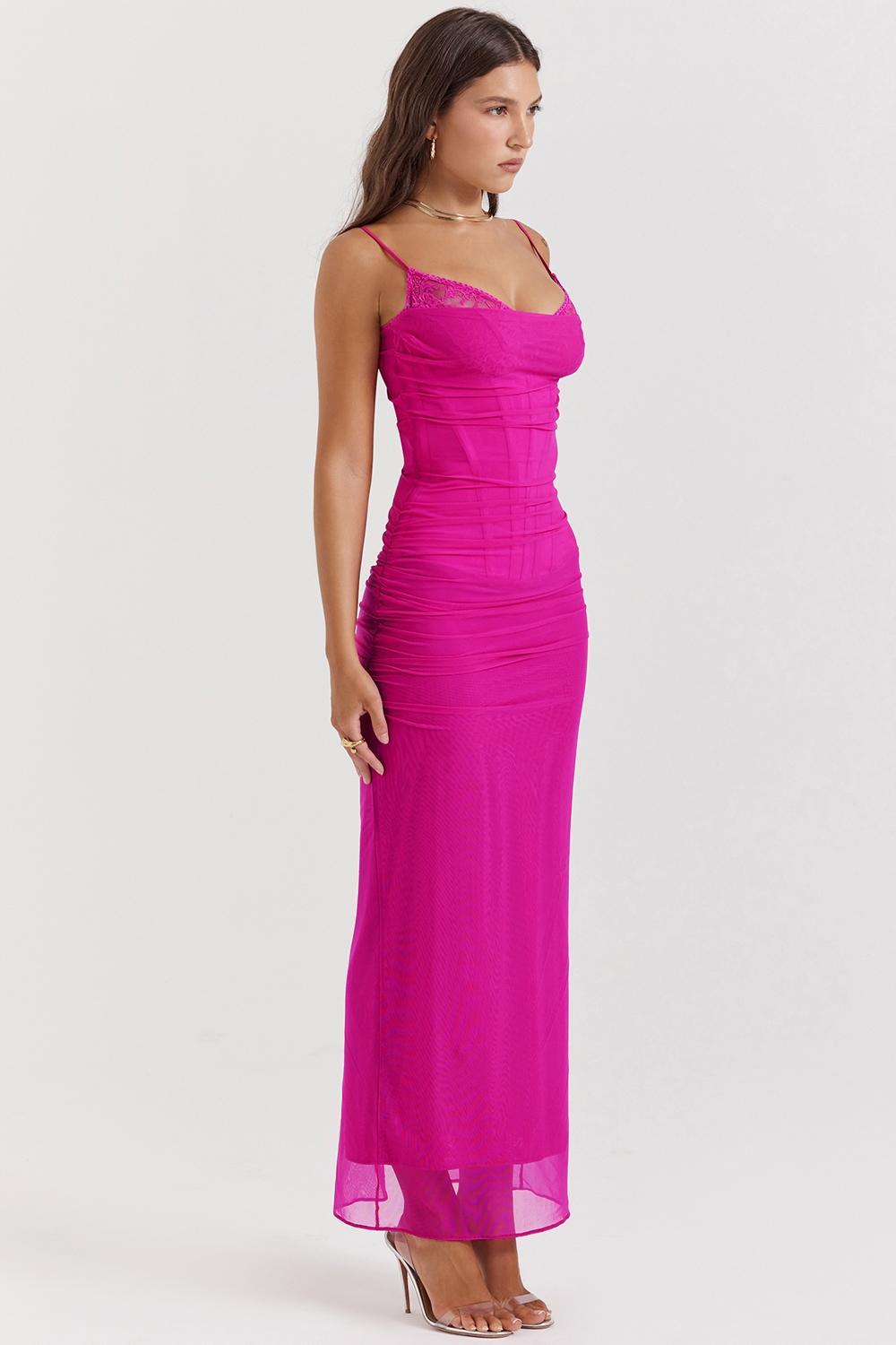 Nalini Fuchsia Maxi Dress Product Image