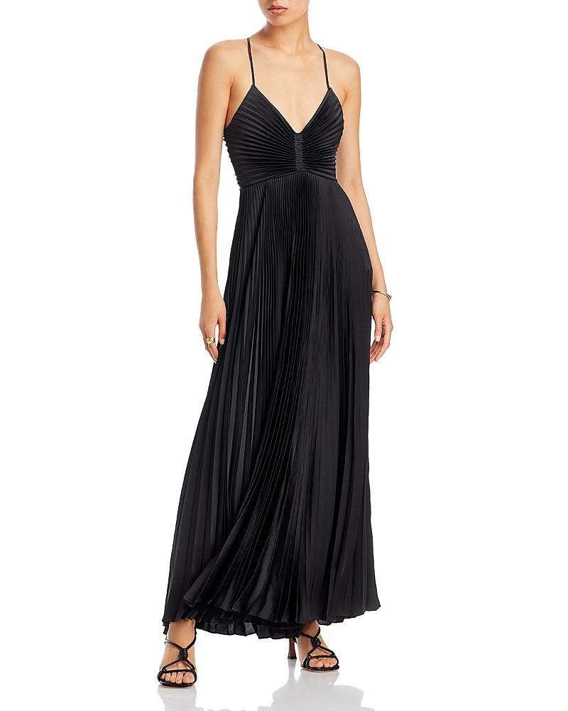 A. l.c. Aries Pleated Open Back Dress Product Image