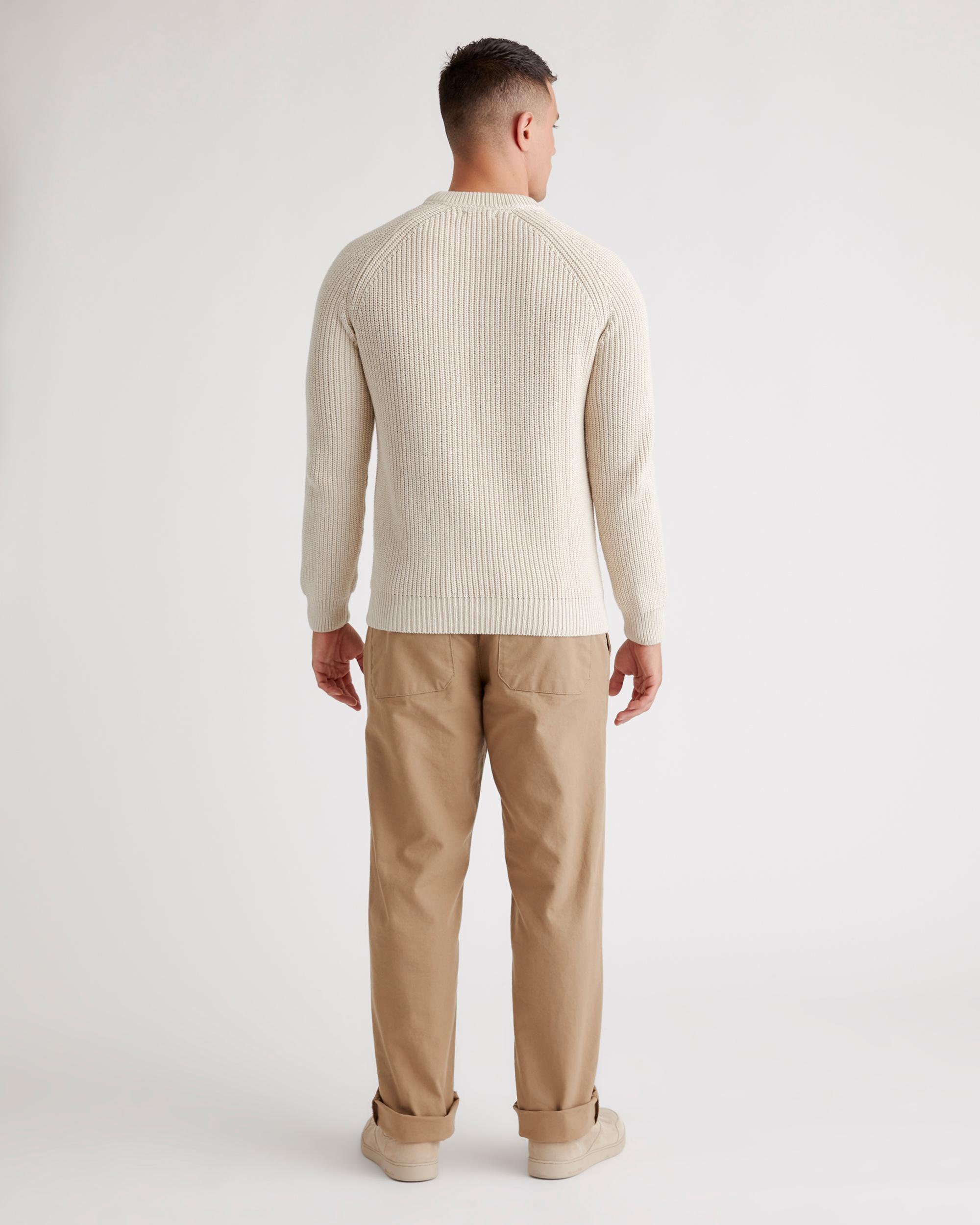 Quince | Men's Fisherman Crew Sweater Organic Cotton Product Image
