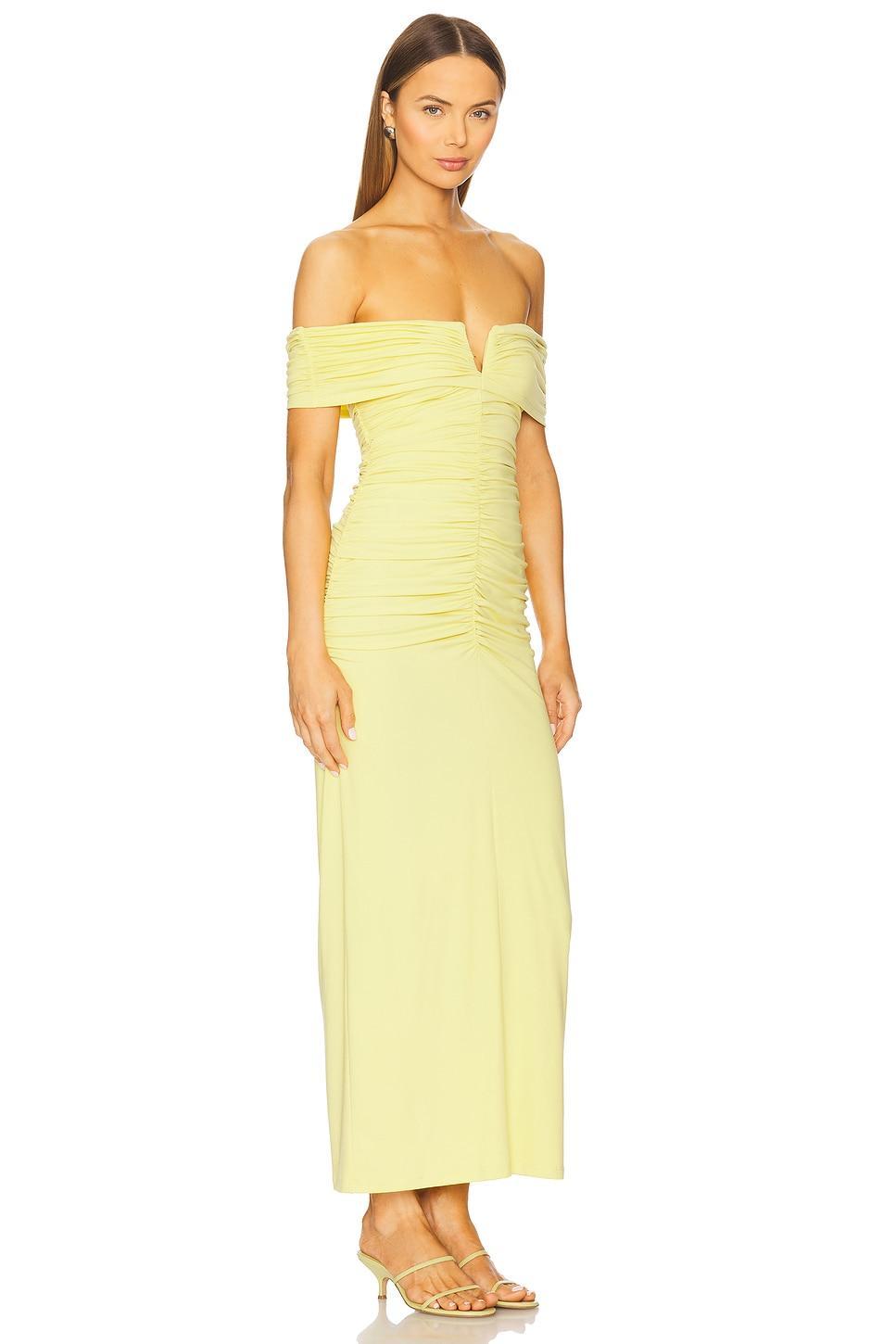 V Wire Gathered Off The Shoulder Dress Susana Monaco Product Image