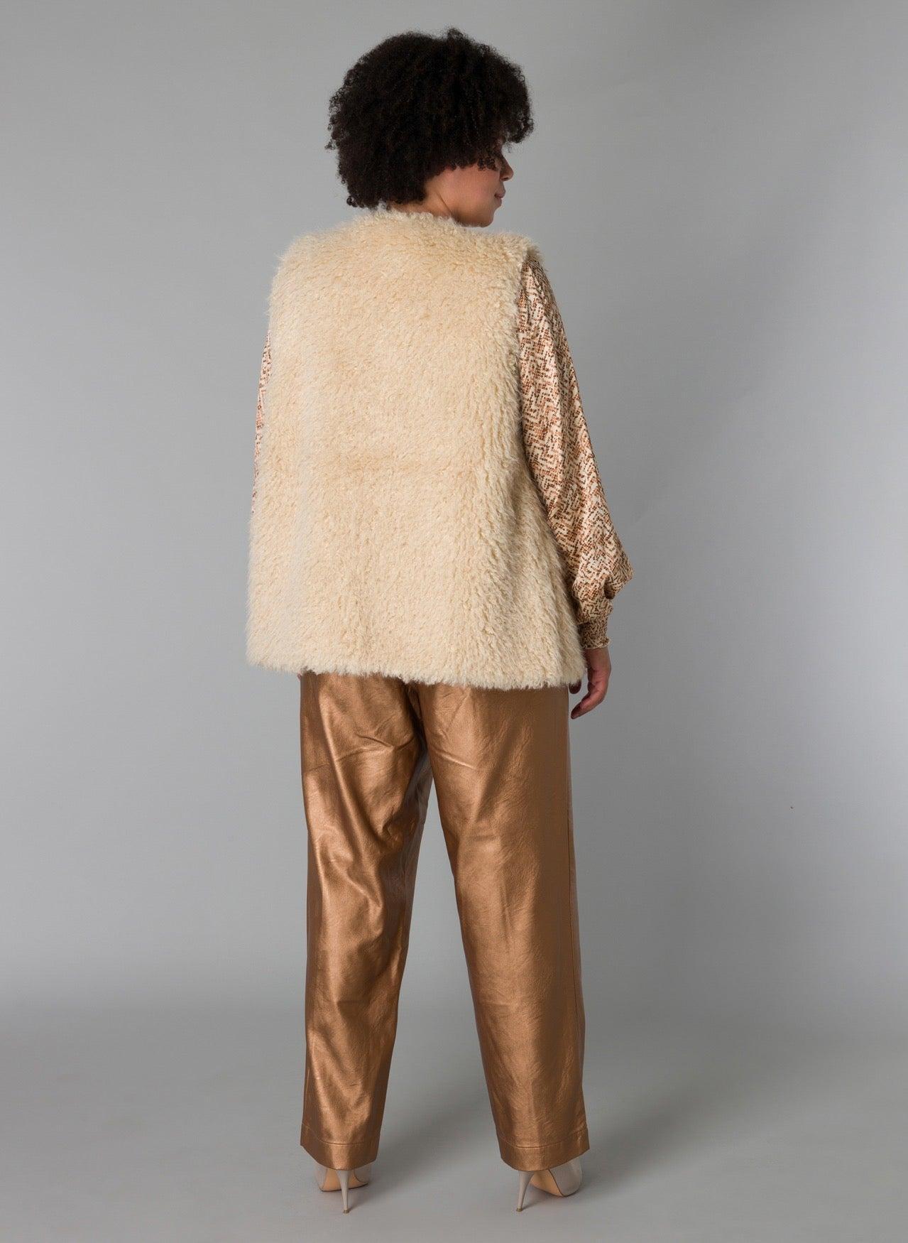 Yesta Safiya Faux Fur Reversible Vest Product Image